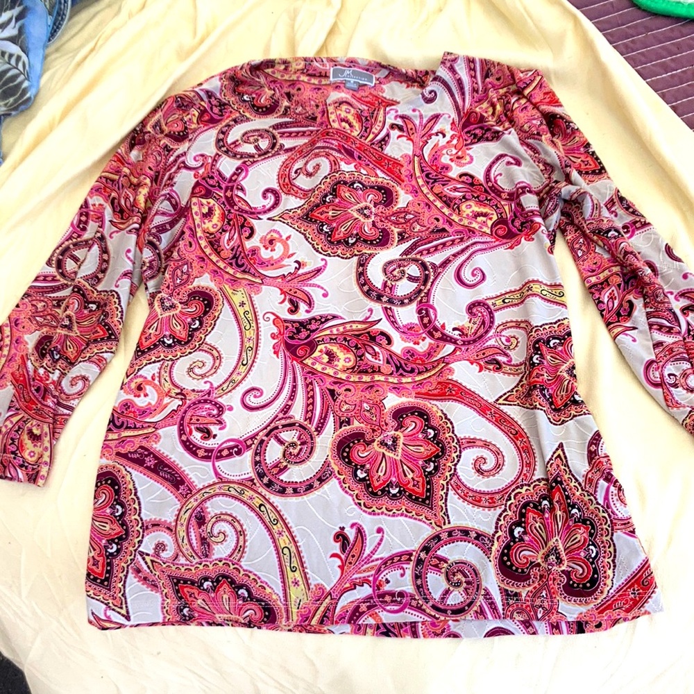 Full length spandex poly top